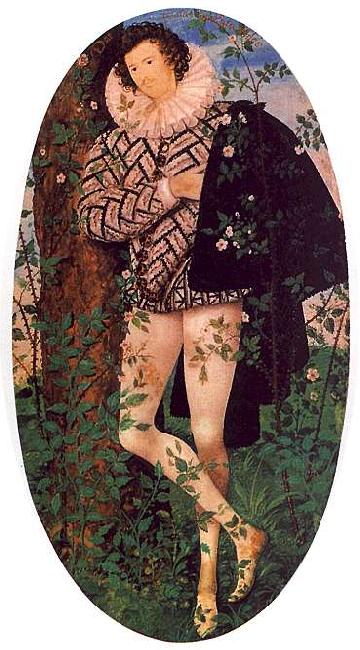 Nicholas Hilliard Young Man Leaning Against a Tree